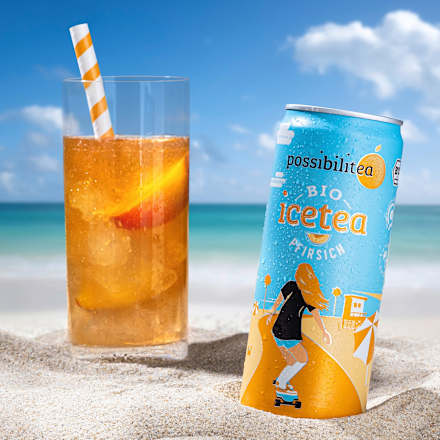 Eistee, Pfirsich, 330 ml EINWEG