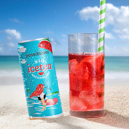 Eistee, Wassermelone, 330 ml EINWEG
