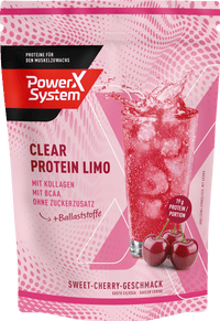 Power System Proteinpulver, Clear Protein Limo Sweet-Cherry-Geschmack, 300 g