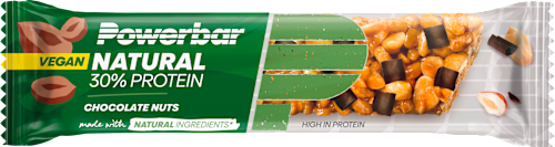 Proteinriegel 30% Natural Protein Chocolate Nuts, vegan, 40 g PowerBar