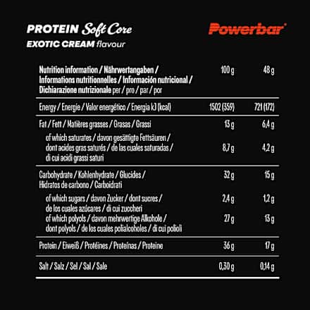 Proteinriegel, Protein Soft Core, Exotic Cream Geschmack, 48 g