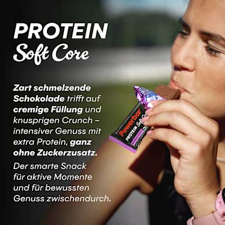 Proteinriegel, Soft Core Dark Chocolate Brownie, 48 g