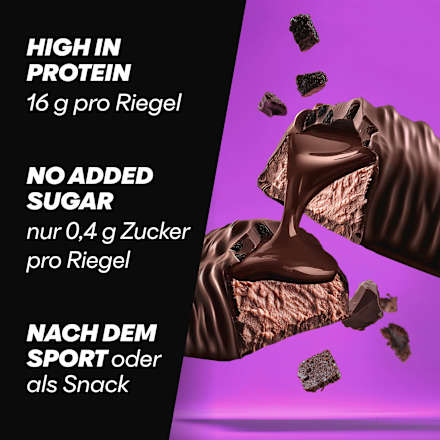Proteinriegel, Soft Core Dark Chocolate Brownie, 48 g