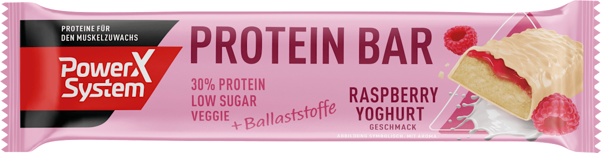 PowerX System Proteinriegel 30%, Himbeer Joghurt, 40 g