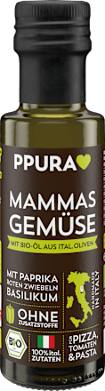 natives Olivenöl extra "Mammas Gemüse" mit Paprika, roten Zwiebeln & Basilikum, 100 ml