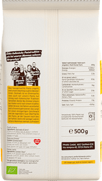 Nudeln, Fusilli aus Emmer, 500 g