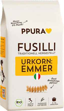 Nudeln, Fusilli aus Emmer, 500 g
