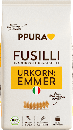 Nudeln, Fusilli aus Emmer, 500 g