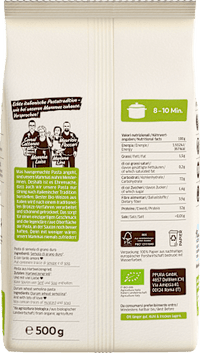Nudeln, Fusilli aus italienischem Hartweizen, 500 g