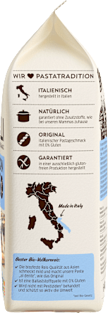 Nudeln, Fusilli aus Vollkornreis, glutenfrei, 400 g