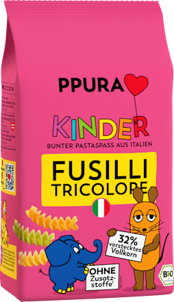Nudeln, Fusilli tricolore für Kinder, 500 g