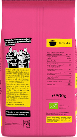 Nudeln, Fusilli tricolore für Kinder, 500 g