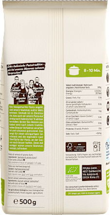 Pasta, penne van Italiaanse durumtarwe, 500 g