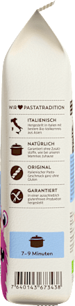 Nudeln, Rigatoni Vollkornreis für Kinder, glutenfrei, 400 g