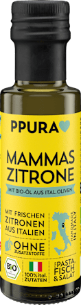 Olivenöl "Mammas Zitrone" mit frischen Amalfi Zitronen, 100 ml