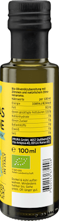 Olivenöl "Mammas Zitrone" mit frischen Amalfi Zitronen, 100 ml