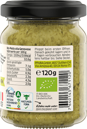 Pesto, alla Genovese mit Pinienkernen, 120 g