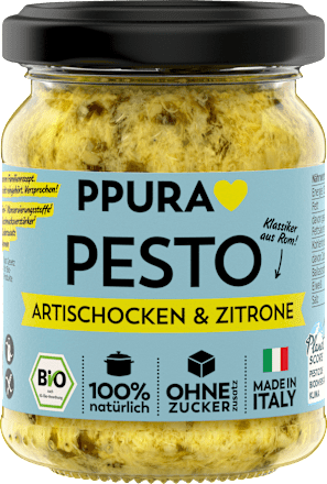 Pesto, artisjokken &amp; citroen, 120 g