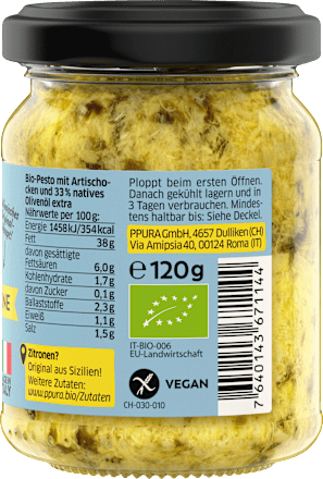 Pesto, Artischocken & Zitrone, 120 g