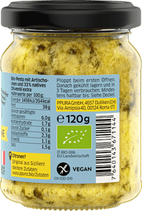Pesto, Artischocken & Zitrone, 120 g