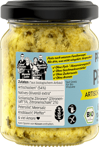 Pesto, artisjokken &amp; citroen, 120 g