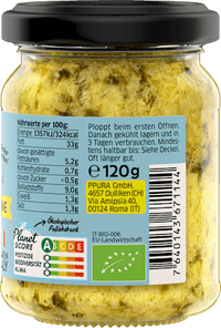 Pesto, artisjokken &amp; citroen, 120 g