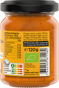 Pesto, Calabrese mit Paprika, vegan, 120 g