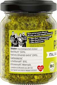 Pesto, ital. Basilikum & Limette, 120 g
