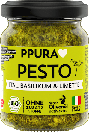 Pesto, ital. Basilikum & Limette, 120 g