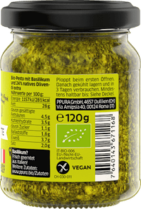 Pesto, ital. Basilikum & Limette, 120 g