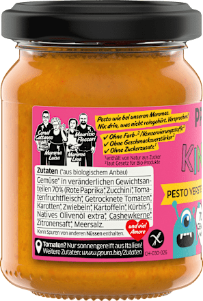 Pesto mit Gemüse für Kinder, 120 g