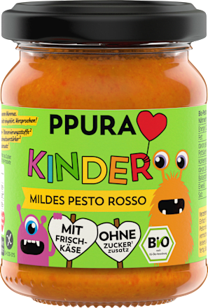 Pesto, Rosso mild für Kinder, 120 g