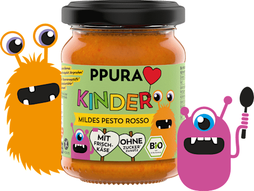 Pesto, Rosso mild für Kinder, 120 g