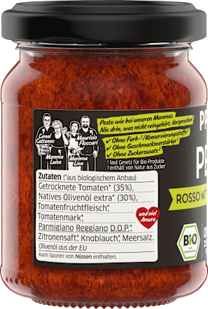 Pesto, Rosso mit 35 % getrocknete Tomaten, 120 g