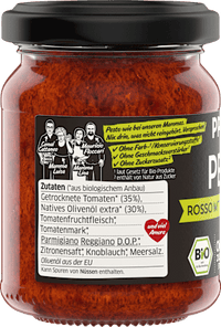 Pesto, Rosso mit 35 % getrocknete Tomaten, 120 g