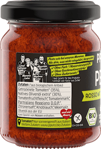 Pesto, Rosso mit 35 % getrocknete Tomaten, 120 g
