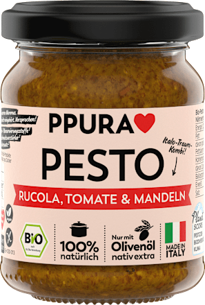 Pesto, rucola, tomaat &amp; amandelen, 120 g