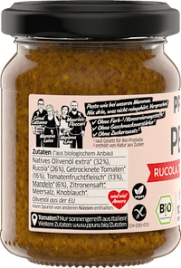 Pesto, rucola, tomaat &amp; amandelen, 120 g