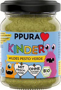 Pesto, milde groene pesto voor kinderen, 120 g