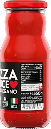 Pizzasauce mit Oregano, 350 g