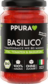 Tomatensauce, Basilico, ital. Tomaten & Basilikum, 340 g