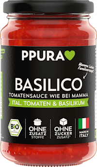 Tomatensauce, Basilico, ital. Tomaten & Basilikum, 340 g