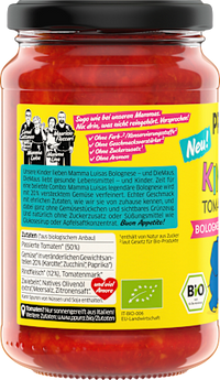 Tomatensauce, Bolognese mit Rindfleisch für Kinder, 340 g