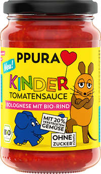 Tomatensauce, Bolognese mit Rindfleisch für Kinder, 340 g
