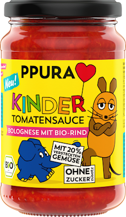 Tomatensauce, Bolognese mit Rindfleisch für Kinder, 340 g