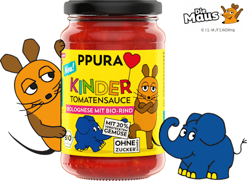 Tomatensauce, Bolognese mit Rindfleisch für Kinder, 340 g