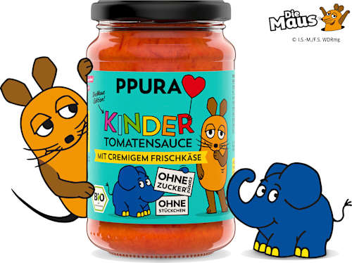 Tomatensauce mit cremigem Frischkäse für Kinder, 340 g
