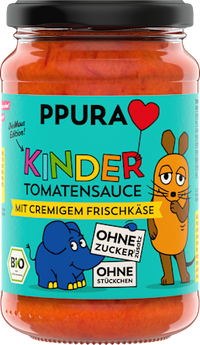 Tomatensauce mit cremigem Frischkäse für Kinder, 340 g