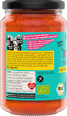 Tomatensauce mit cremigem Frischkäse für Kinder, 340 g