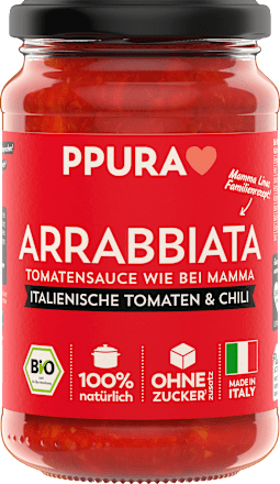 Tomatensoße, Arrabbiata, fruchtige Tomaten & Chili, 340 g